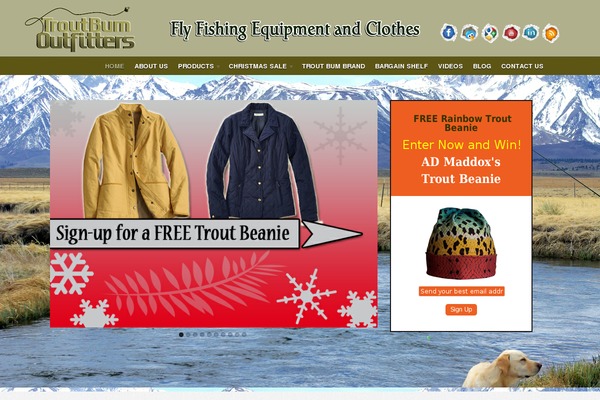 Site using Cool-fade-popup plugin