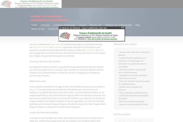 Inspire theme site design template sample