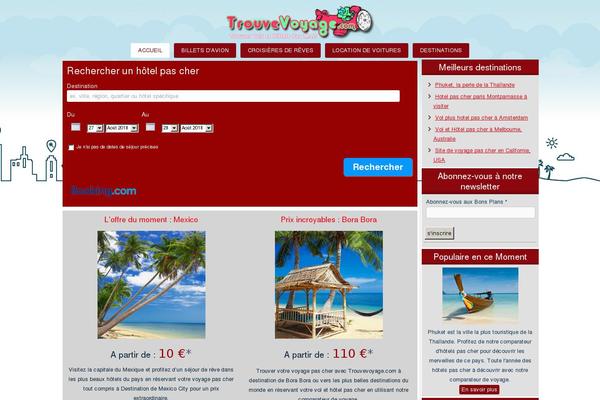 Site using Booking.com Official Search Box plugin