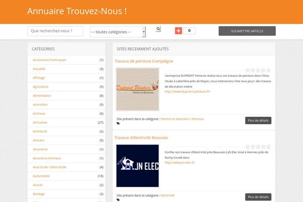 Dt theme site design template sample