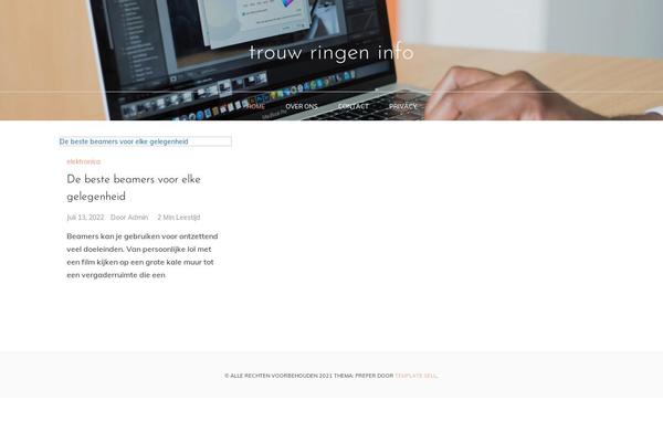 Prefer Blog theme site design template sample