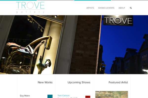 trove theme websites examples