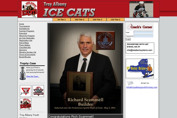 troyalbanyicecatshockey.com site used Wpsmooth