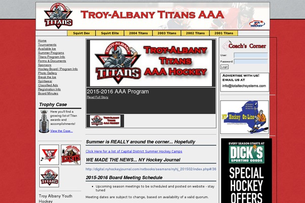 troyalbanytitans.com site used Wpsmooth