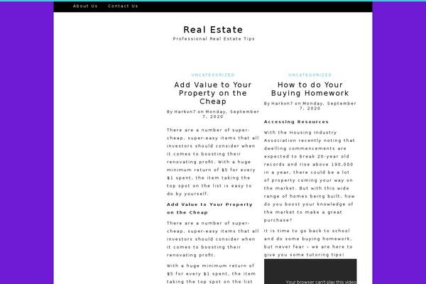 Writee theme site design template sample