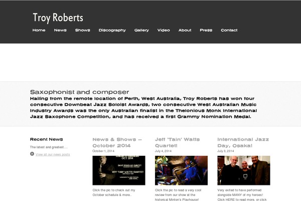 Site using GigPress plugin