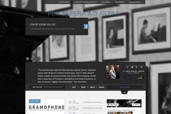 Music theme site design template sample