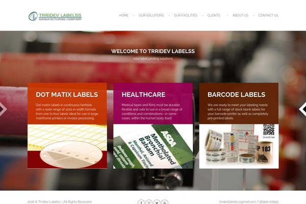Parker theme site design template sample