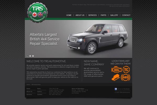 Custom theme site design template sample