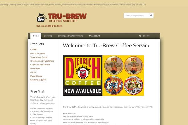 Wootique theme site design template sample