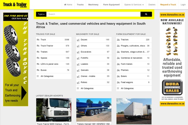 truck theme websites examples