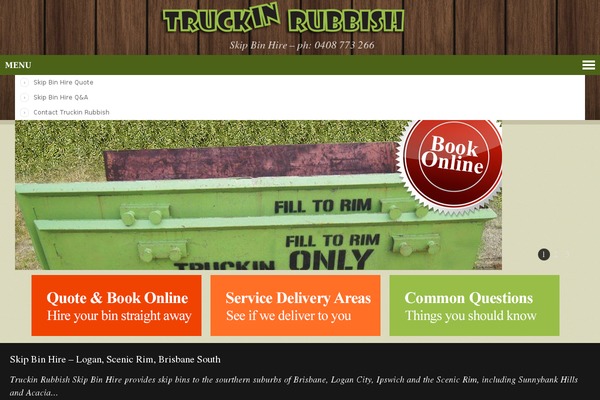 truckinrubbish.com.au site used Theme1174