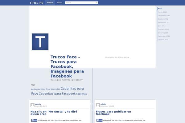 Timeline-wp theme site design template sample