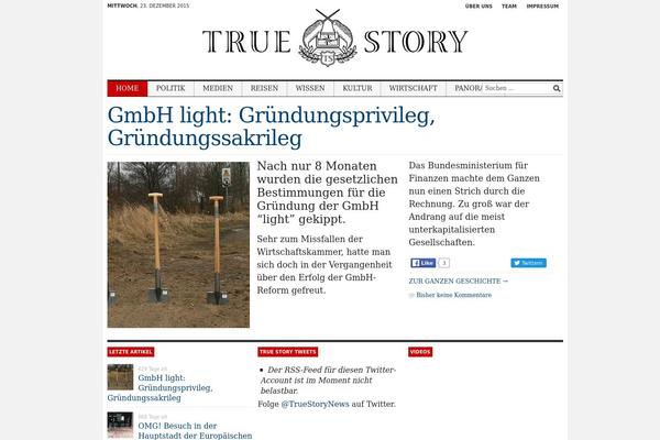 Tribune theme site design template sample