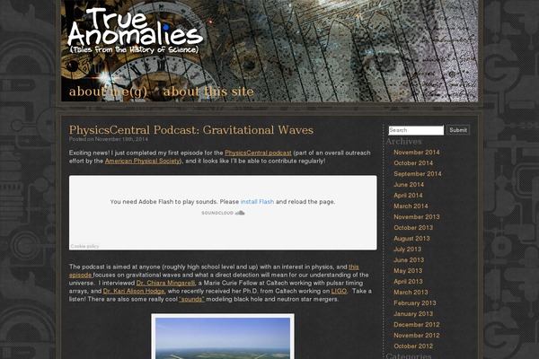 trueanomalies.com site used Steampunk