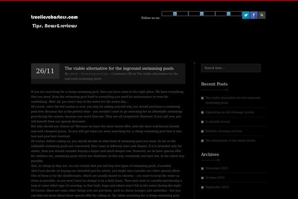 trueliescharters.com site used Lavan