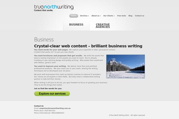 Nova theme site design template sample