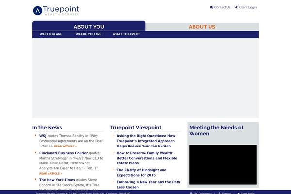 Veritas theme site design template sample