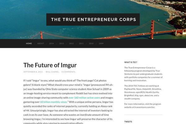 Hemingway theme site design template sample