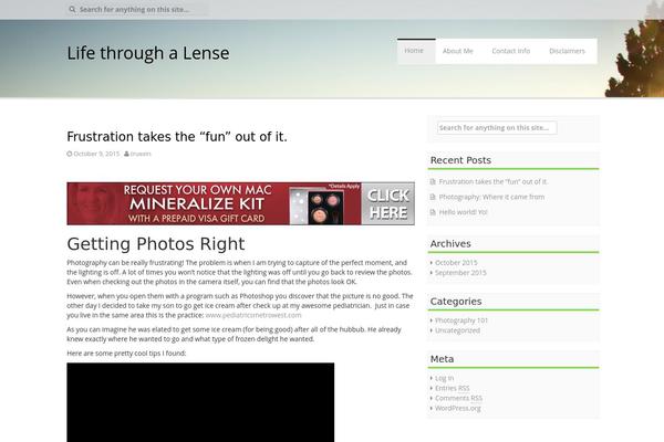 Aldehyde theme site design template sample