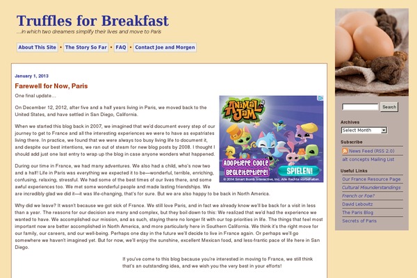 trufflesforbreakfast.com site used Tfb