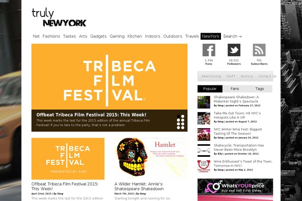 Gonzo theme site design template sample
