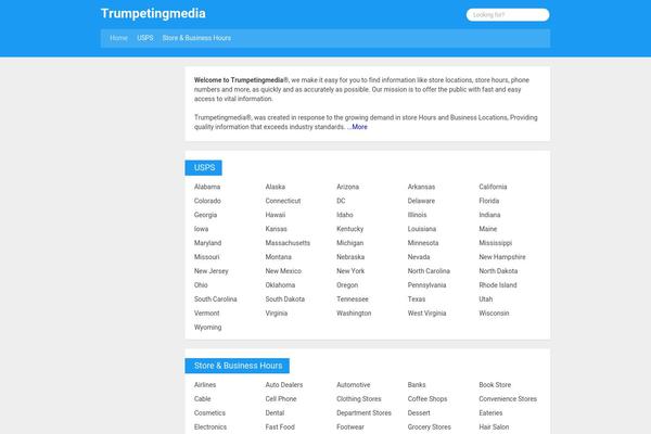 Directory theme site design template sample
