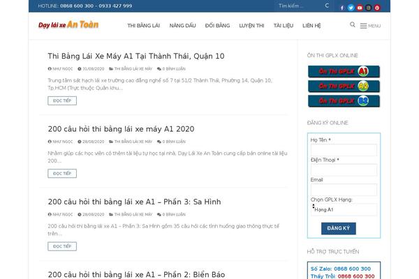 Customify theme site design template sample