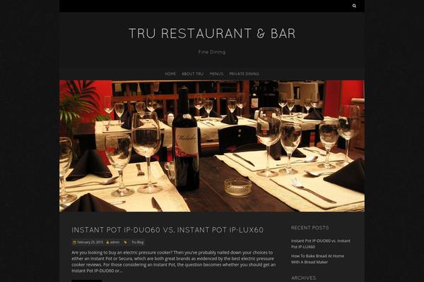 trurestaurant.ca site used Blackoot Lite