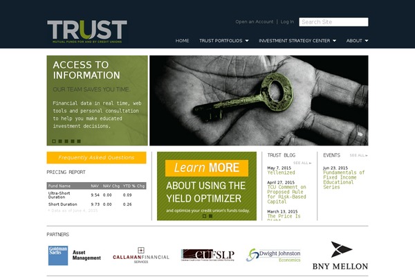 Trust theme site design template sample
