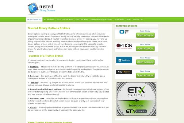 Tradingtheme theme site design template sample