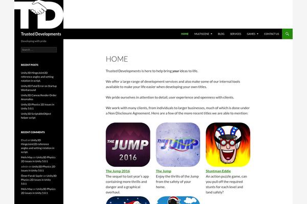 Twenty-fourteen-child theme site design template sample