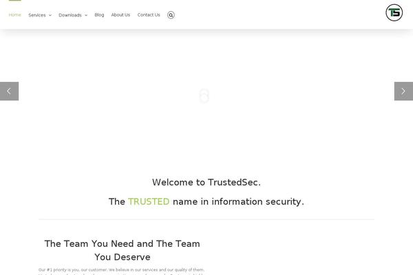 trustedsec.com site used Trustedsecwp