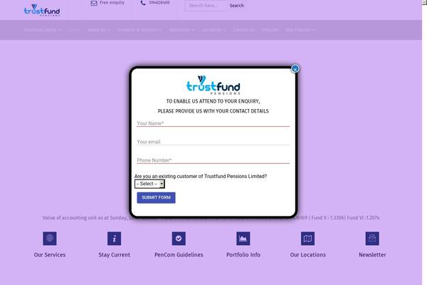 Site using Popup Maker plugin