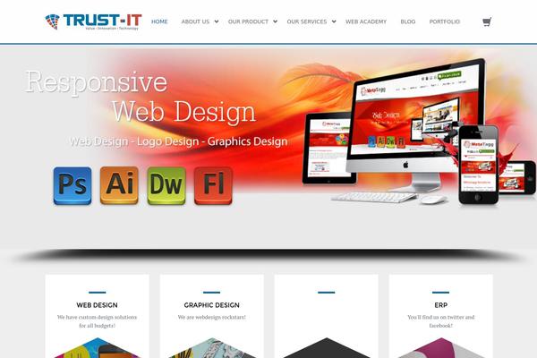 The Company theme site design template sample
