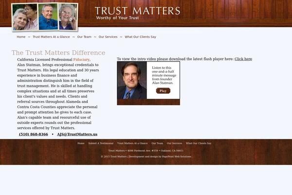 trustmatters.us site used Trust