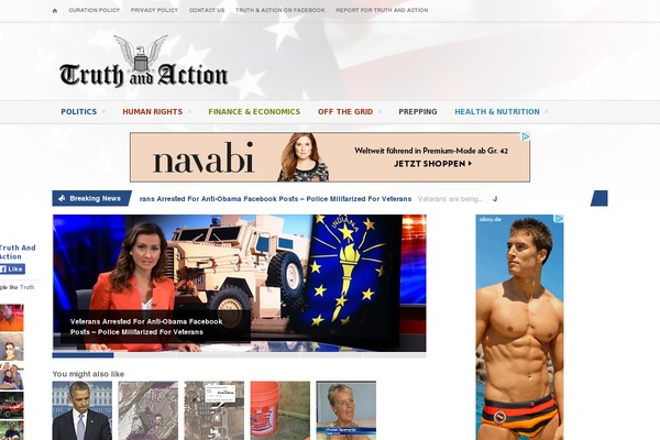 Truth theme websites examples