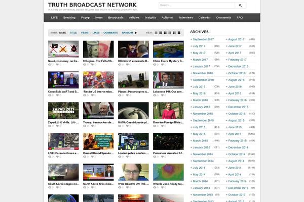 deTube theme site design template sample