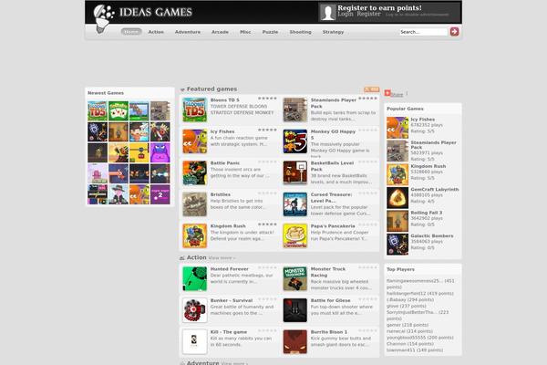 deTube theme site design template sample