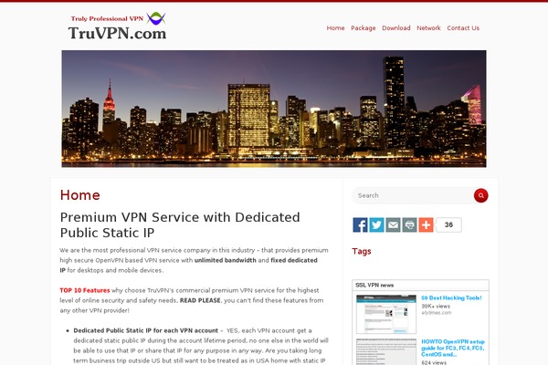 Radius theme site design template sample