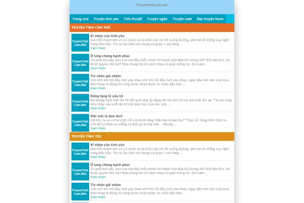 truyentinhcam.net site used Thememobile