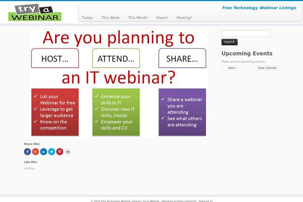 Site using All-in-One Event Calendar plugin