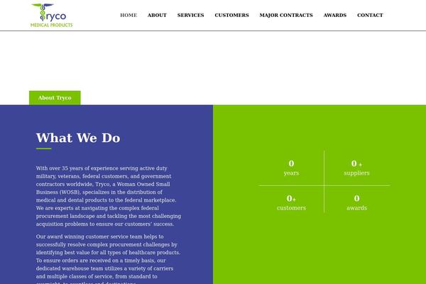 Adamas theme site design template sample