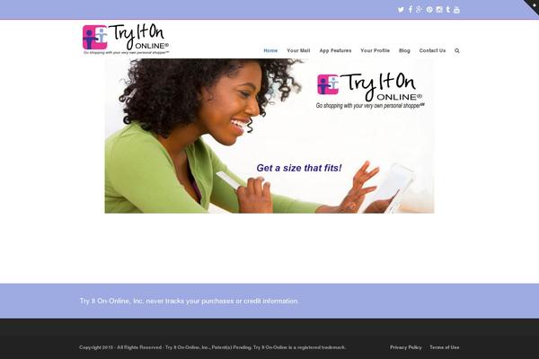 Total theme site design template sample