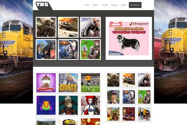 FunGames theme site design template sample