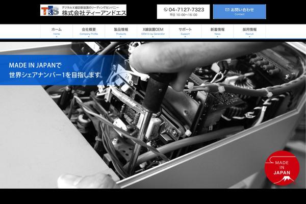 Tas theme site design template sample