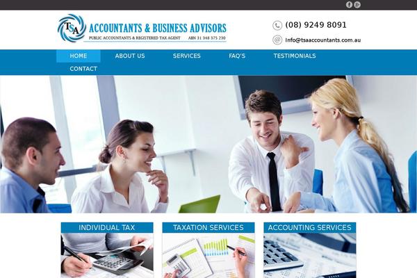 Site using Sola Testimonials plugin
