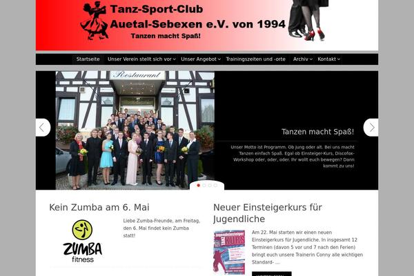 Tempera theme site design template sample