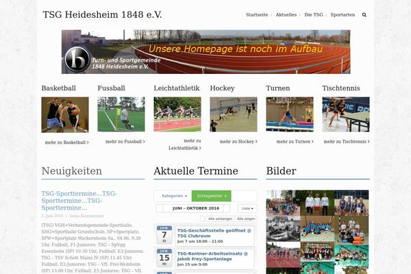 Landis theme site design template sample