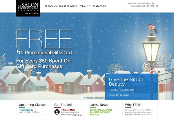 Tspa theme site design template sample